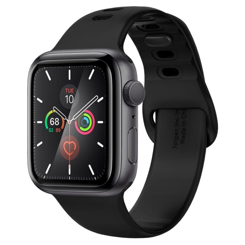 Spigen ProFlex EZ Fit AFL01220 hibridinio stiklo ekrano apsauga, skirta Apple Watch 4/5/6/7/8/9/SE 44/45 mm