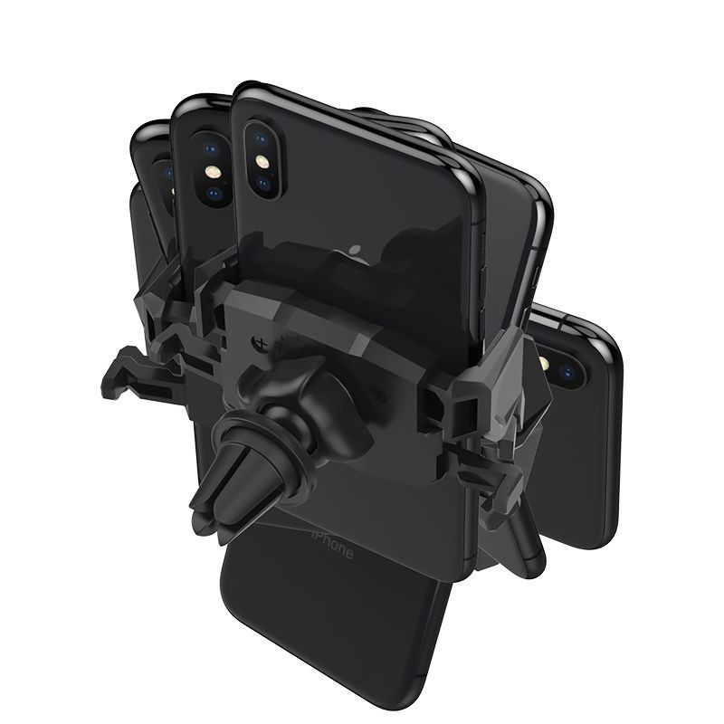Spigen Click.r 000CP26265 automobilinis telefono laikiklis su tvirtinimu prie oro angos, juodas