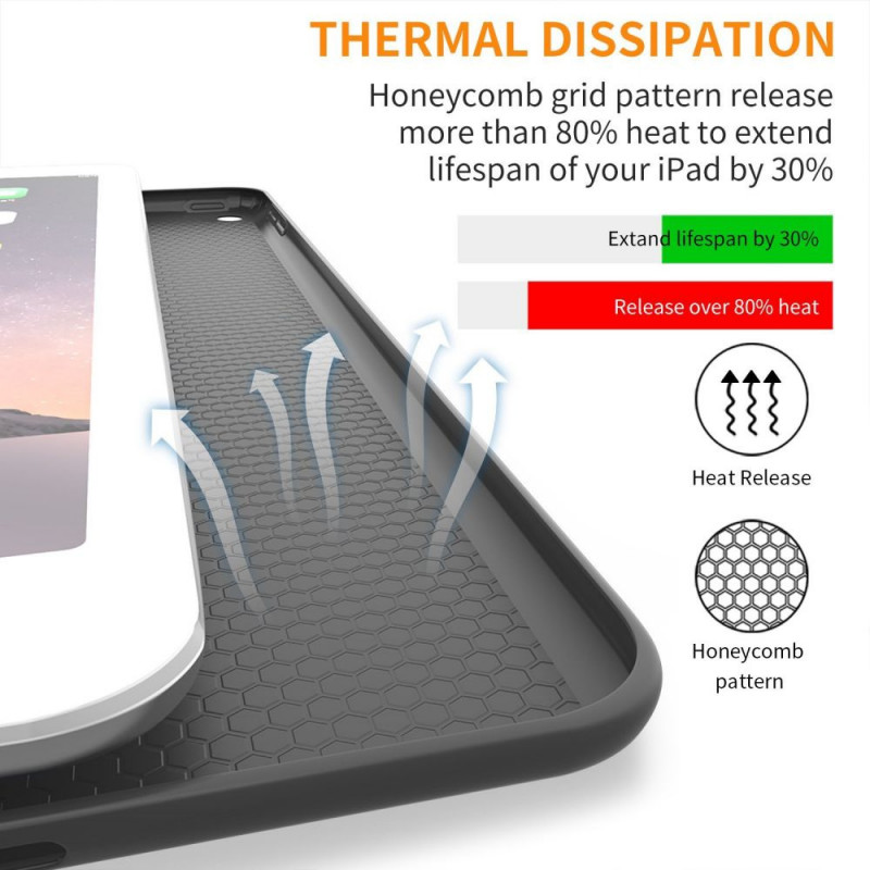 Tech-Protect Smartcase THP770BLK dėklas, skirtas Apple iPad 9.7 (2017/2018, 5/6 kartos), juodas