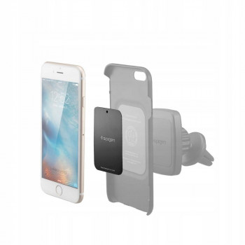 Spigen MP-4P magnetinės metalinės plokštelės automobiliniams telefono laikikliams 000EP20342, juodos (4 vnt.)