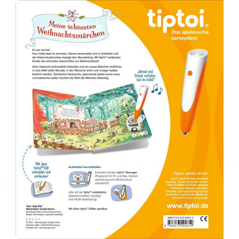 Ravensburger tiptoi Meine schönsten Weihnachtsmärchen, vokiškas leidimas