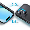 Tech-Protect Magmat MagSafe Apple iPhone 14 Pro Max dėklas (THP1341), Black/Clear