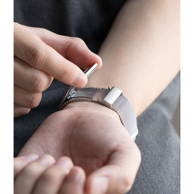 Ringke Metal One Mesh RGK12091 Apple Watch apyrankė, 44/45/46/49 mm, sidabrinė
