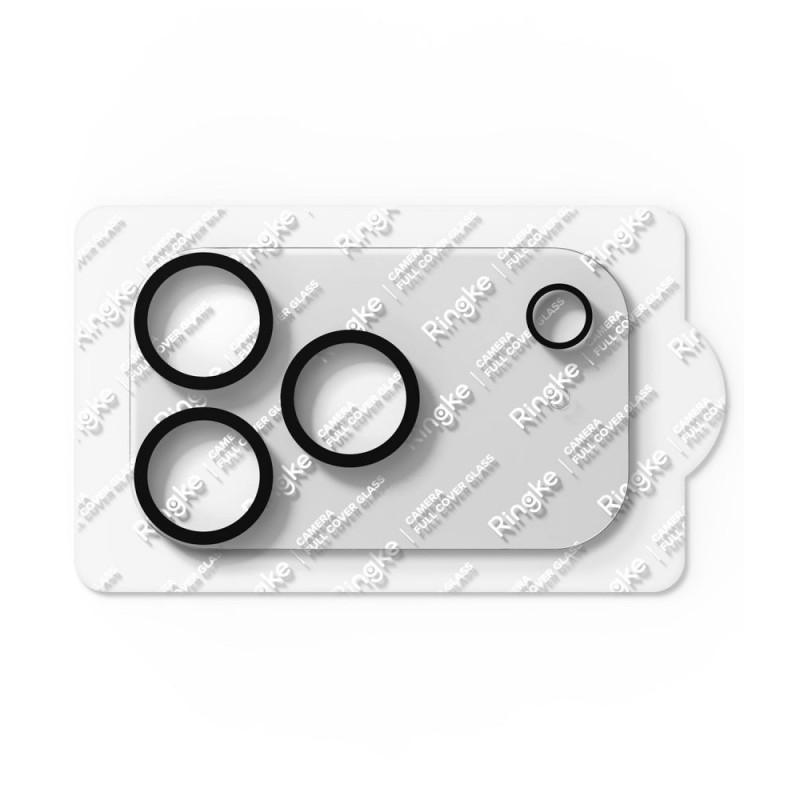 Ringke Camera Full Cover Apple iPhone 18 Pro Max fotoaparato objektyvo apsauga, 9H grūdintas stiklas, juoda (2 vnt.)