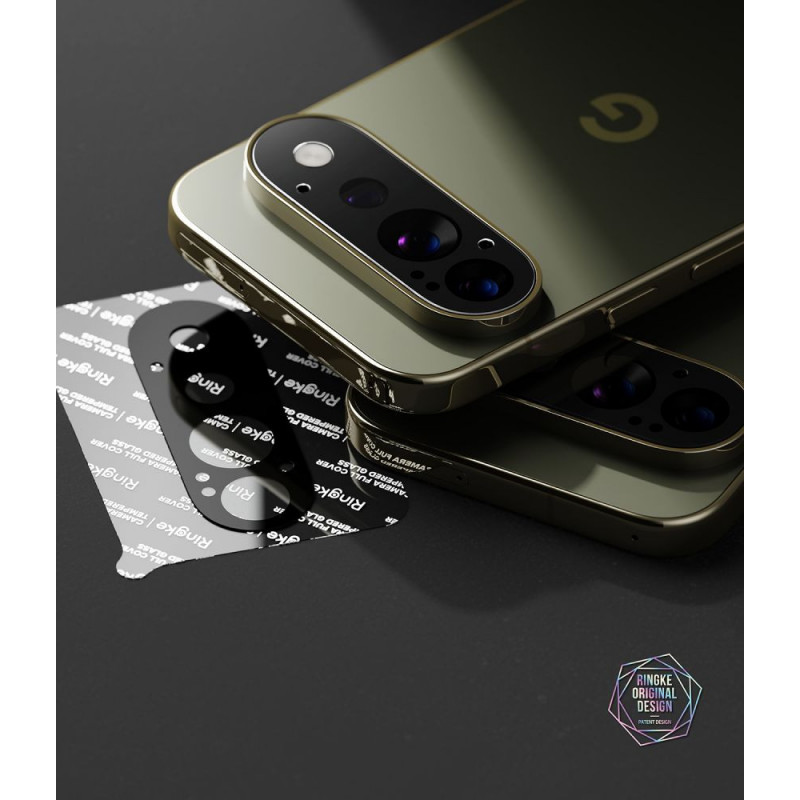 Ringke Camera Full Cover Google Pixel 11 Pro fotoaparato objektyvo apsauga, grūdintas stiklas, juoda (2 vnt.)