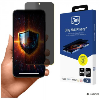 3MK Silky Matt Privacy matinė privatumo ekrano apsauginė plėvelė, skirta Samsung Galaxy S23 5G