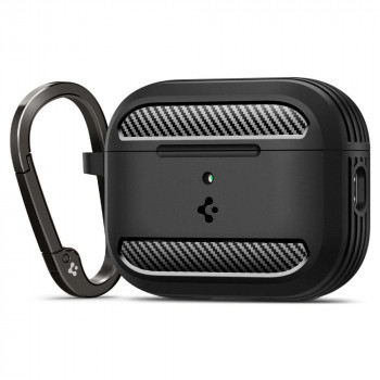 Spigen Rugged Armor ACS09822 dėklas, skirtas Apple AirPods Pro 3, matinė juoda