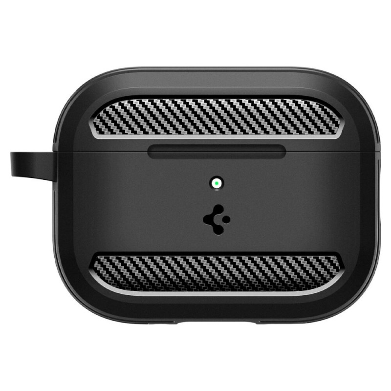 Spigen Rugged Armor ACS09822 dėklas, skirtas Apple AirPods Pro 3, matinė juoda