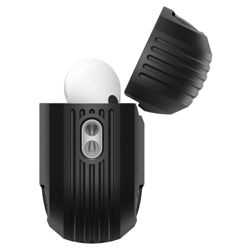 Spigen Rugged Armor ACS09822 dėklas, skirtas Apple AirPods Pro 3, matinė juoda