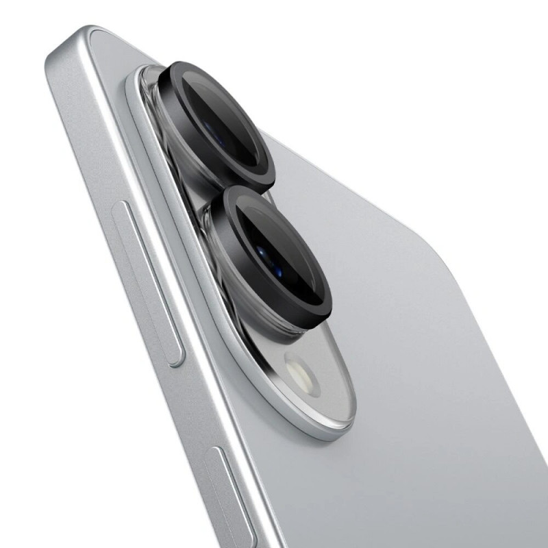 Spigen Optik Pro Glas.tR EZ Fit AGL09413 fotoaparato apsauga, skirta Samsung Galaxy S25 Edge, juoda (2 vnt.)