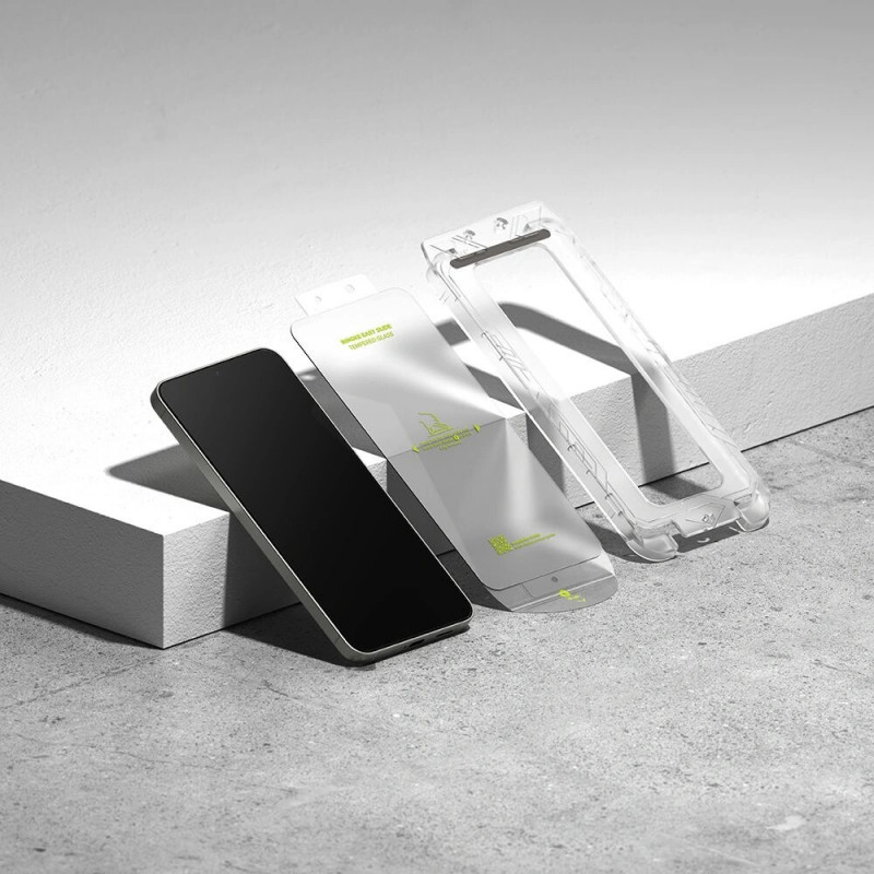 Ringke Easy Slide grūdintas stiklas, skirtas Samsung Galaxy S24 / S25, permatomas (2 vnt.)