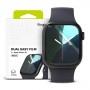 Ringke Dual Easy ekrano apsauginė plėvelė, skirta Apple Watch 10 / 11 46 mm, permatoma (3 vnt.)