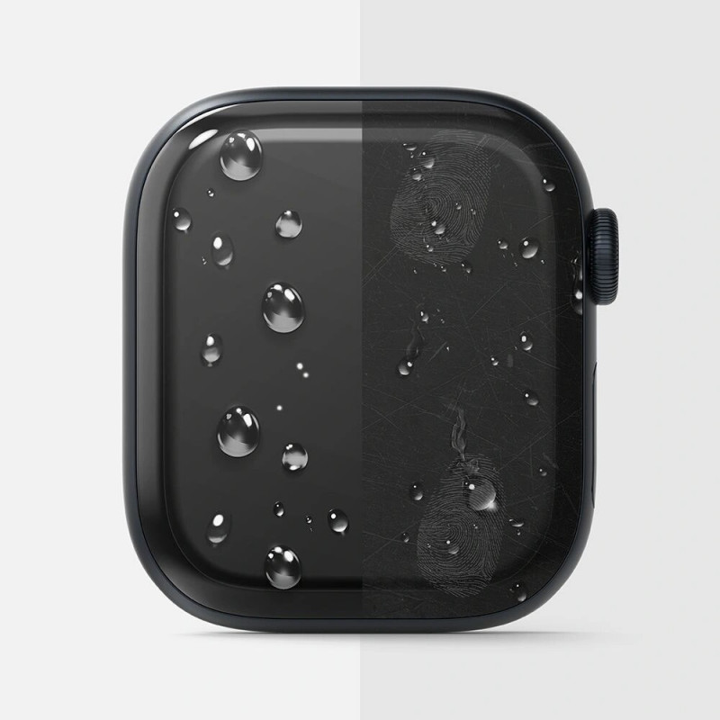 Ringke Dual Easy ekrano apsauginė plėvelė, skirta Apple Watch 10 / 11 46 mm, permatoma (3 vnt.)