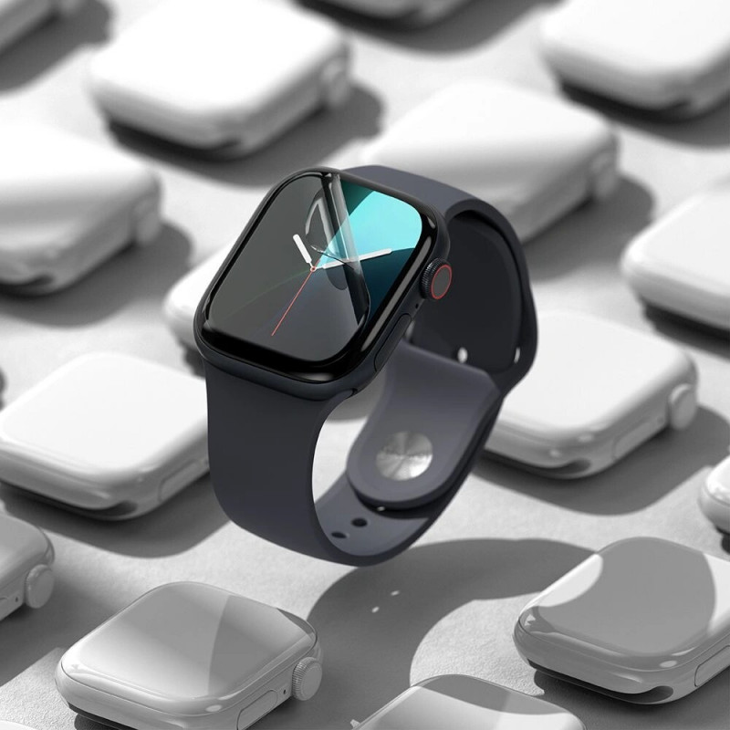 Ringke Dual Easy ekrano apsauginė plėvelė, skirta Apple Watch 10 / 11 42 mm, permatoma (3 vnt.)