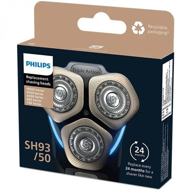 Philips Series 9000 SH93/50 pakaitinės skutimosi galvutės