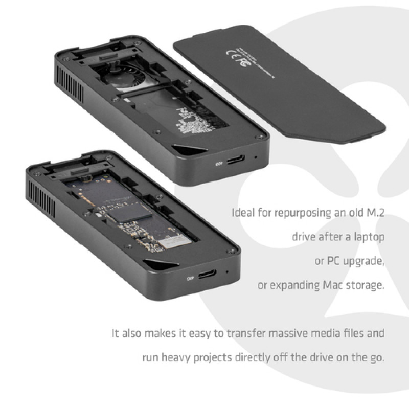 Club3D CAC-2510 M.2 NVMe SSD korpusas su ventiliatoriumi, USB4