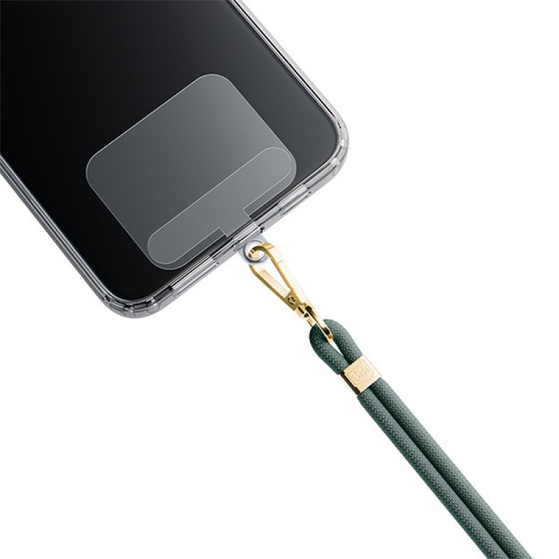 3MK EasyClip telefono pakabukas, Dark Green / Gold