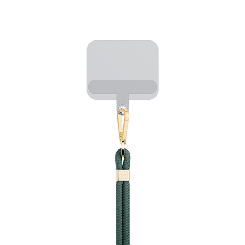 3MK EasyClip telefono pakabukas, Dark Green / Gold