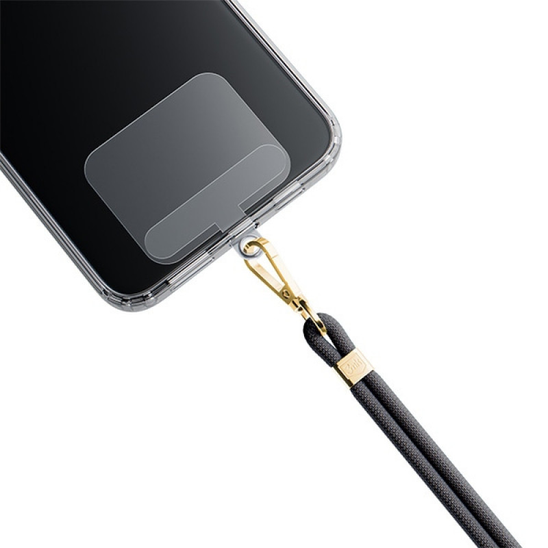 3MK EasyClip telefono pakabukas, Black / Gold