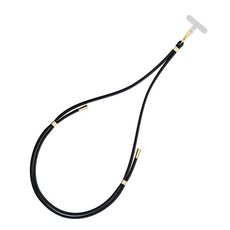 3MK EasyClip telefono pakabukas, Black / Gold