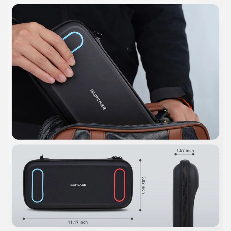 Supcase nešiojamoji mini dėžutė, skirta Nintendo Switch 2, juoda