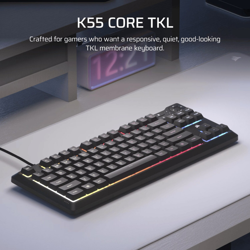 Corsair K55 CORE TKL RGB žaidimų klaviatūra