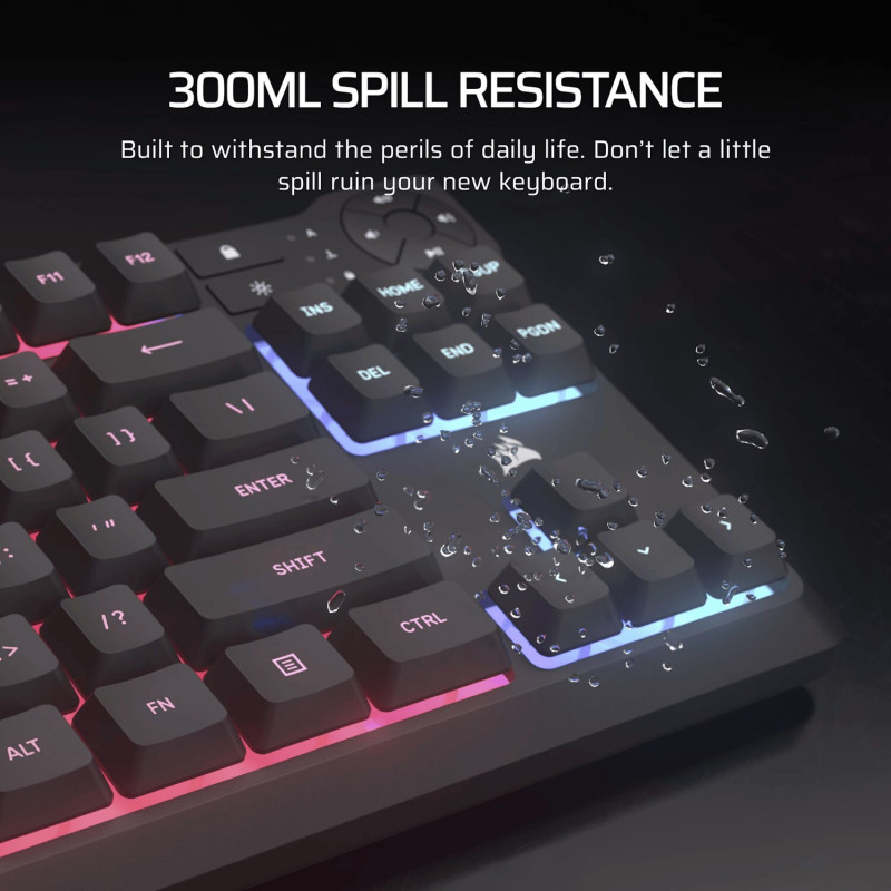 Corsair K55 CORE TKL RGB žaidimų klaviatūra