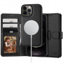 Tech-Protect Wallet MagSafe dėklas, skirtas Apple iPhone 12/12 Pro, juodas