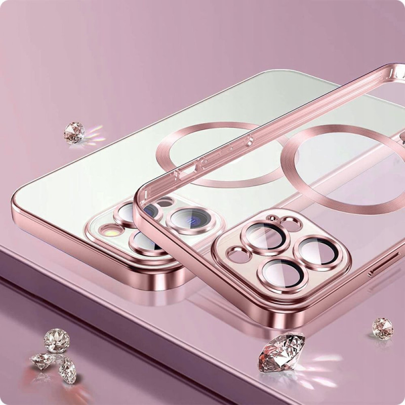 Tech-Protect MagShine MagSafe dėklas, skirtas Apple iPhone 12, juodas