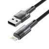 Tech-Protect UltraBoost USB-A/Lightning kabelis 12W 2.4A 100 cm, pilkas
