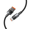 Tech-Protect UltraBoost USB-A/USB-C kabelis 66W 6A 200 cm, pilkas