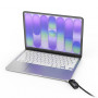 Compulocks Ledge adapter for MacBook Neo MBALDGN01CL su kombinuotąja kabelio spyna (kampinė spyna)