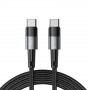 Tech-Protect UltraBoost USB-C/USB-C kabelis PD 60W 3A 200 cm, pilkas