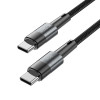 Tech-Protect UltraBoost USB-C/USB-C kabelis PD 60W 3A 25 cm, pilkas