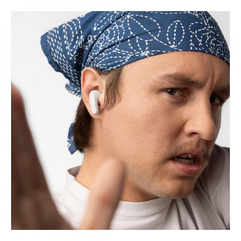Skullcandy Rail belaidžiai ausinukai S2RLW-Q751, Bone/Orange Glow