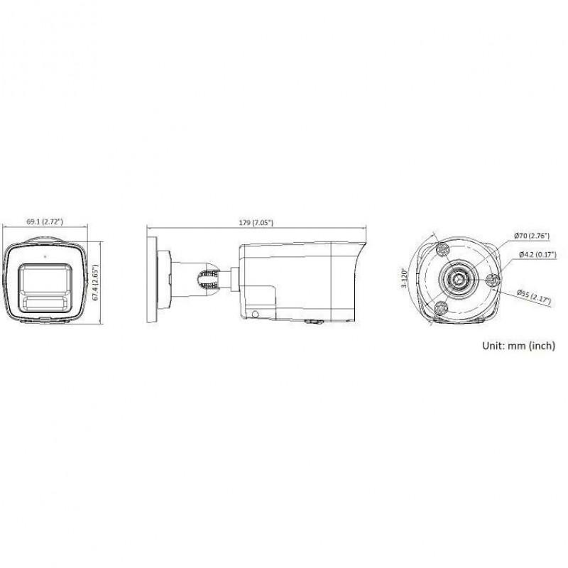 Miton NT-IP104CA-DL IP kamera, 4 MP, 2.8 mm