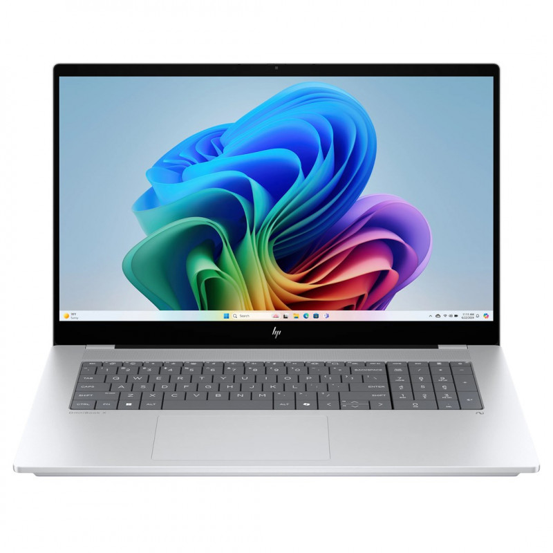 HP OmniBook X 17T-DD00-D4SD9 nešiojamasis kompiuteris, 17.3" FHD lietimui jautrus ekranas, Intel Core Ultra 7 256V, 16 GB RAM, 512 GB SSD, Win11, Glaciar Silver (REPACK)