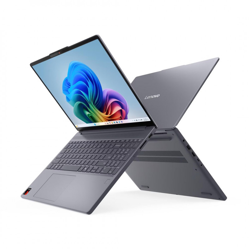 Lenovo Slim 3 15Q8X10 nešiojamasis kompiuteris, 15,3" WUXGA lietimui jautrus ekranas, Snapdragon X1-26-100, 16 GB RAM, 1 TB SSD, Win11, Luna Grey (REPACK)