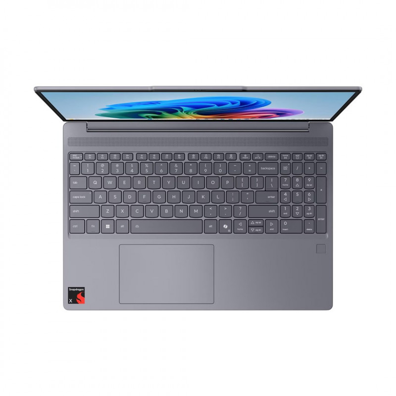 Lenovo Slim 3 15Q8X10 nešiojamasis kompiuteris, 15,3" WUXGA lietimui jautrus ekranas, Snapdragon X1-26-100, 16 GB RAM, 1 TB SSD, Win11, Luna Grey (REPACK)