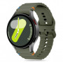 Tech-Protect silikoninis sportinis dirželis THP3054, skirtas Samsung Galaxy Watch 4/5/5 Pro/6/7/FE, Army Green