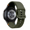 Tech-Protect silikoninis sportinis dirželis THP3054, skirtas Samsung Galaxy Watch 4/5/5 Pro/6/7/FE, Army Green