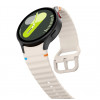 Tech-Protect silikoninis sportinis dirželis, skirtas Samsung Galaxy Watch 4/5/5 Pro/6/7/FE, Starlight