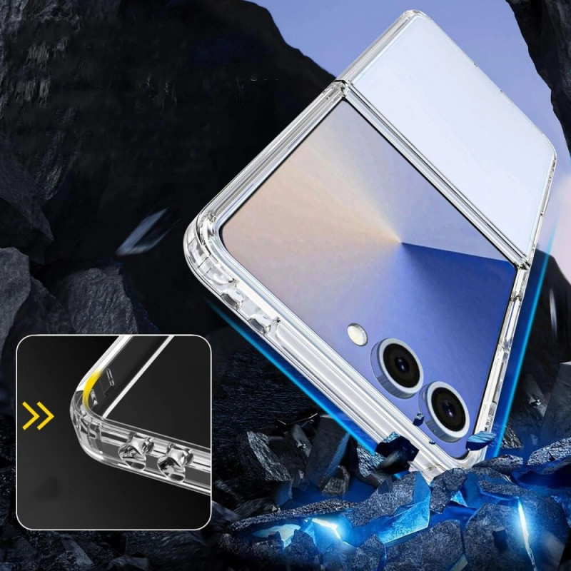 Tech-Protect Flexair Hybrid dėklas THP4318 skirtas Samsung Galaxy Z Flip 7, permatomas