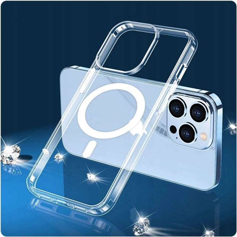 Tech-Protect Flexair Hybrid MagSafe Samsung Galaxy S22 dėklas, permatomas
