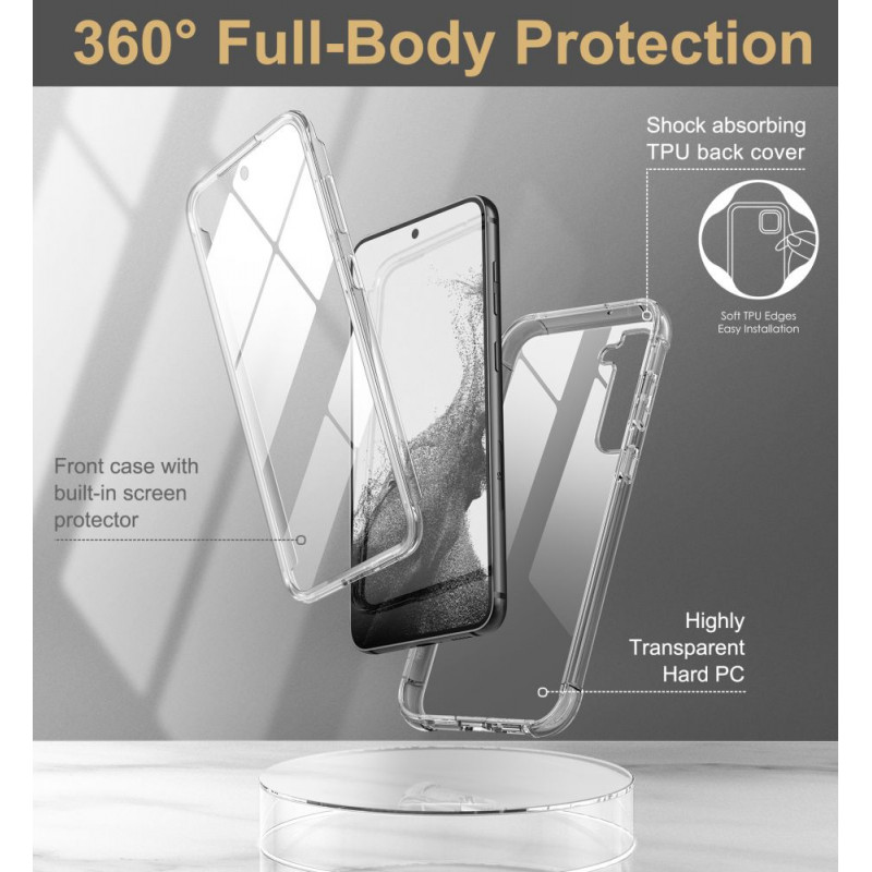 Tech-Protect Kevlar Samsung Galaxy S23+ dėklas, permatomas