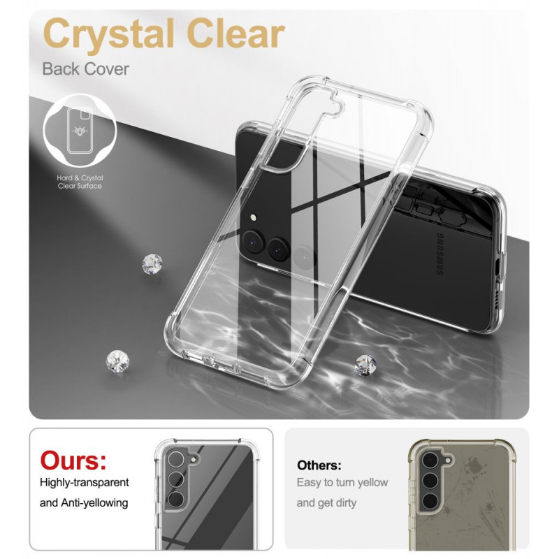 Tech-Protect Kevlar Samsung Galaxy S23+ dėklas, permatomas