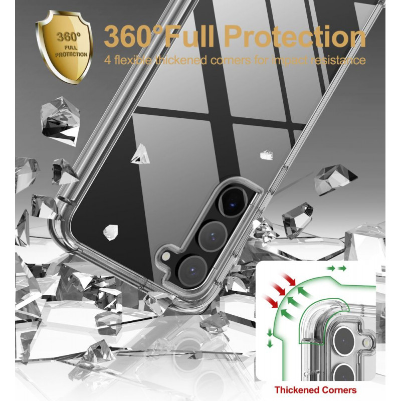 Tech-Protect Kevlar Samsung Galaxy S23+ dėklas, permatomas