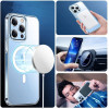 Tech-Protect Flexair Hybrid MagSafe dėklas Samsung Galaxy S23, permatomas