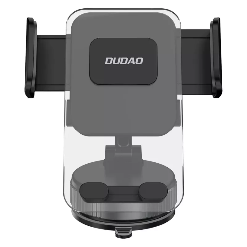 Dudao F24PLUS automobilinis telefono laikiklis su siurbtuku prietaisų skydeliui, juodas