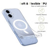 Tech-Protect FlexAir MagSafe dėklas, skirtas Apple iPhone 17, permatomas blizgus